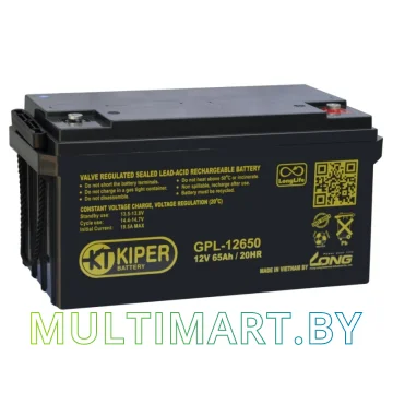 Аккумулятор для ИБП Kiper GPL-12650 (12В/65 А·ч)